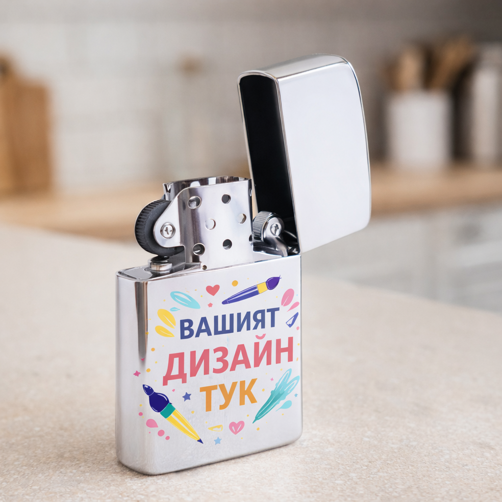 Запалка по поръчка, заредена